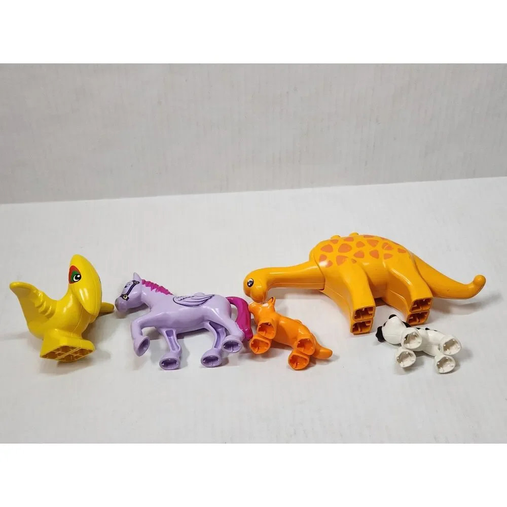 LEGO DUPLO Animal Lot – Dino, Pterodactyl, Pegasus Horse, Dog & Fox